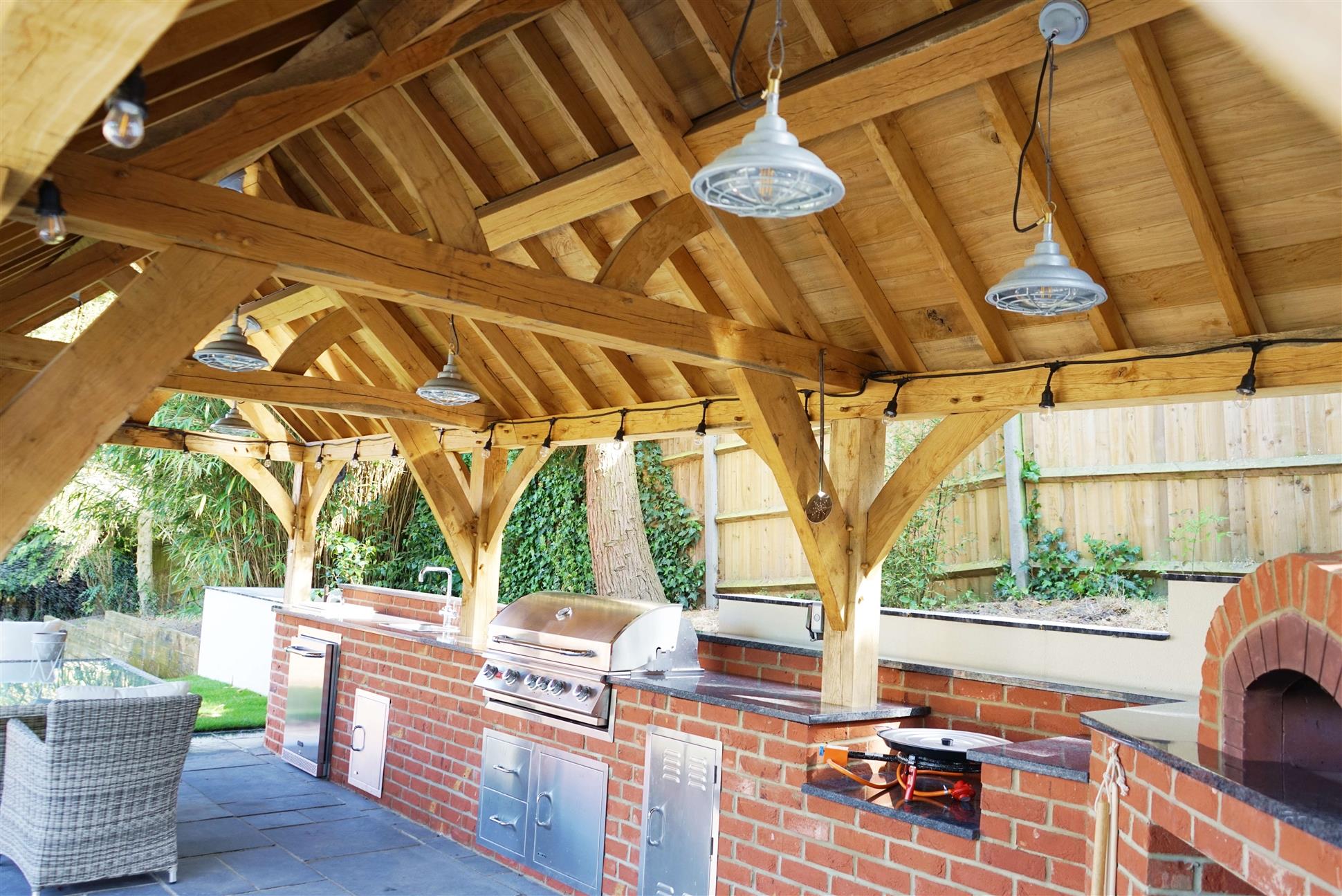 Oak Gazebo Kitchen