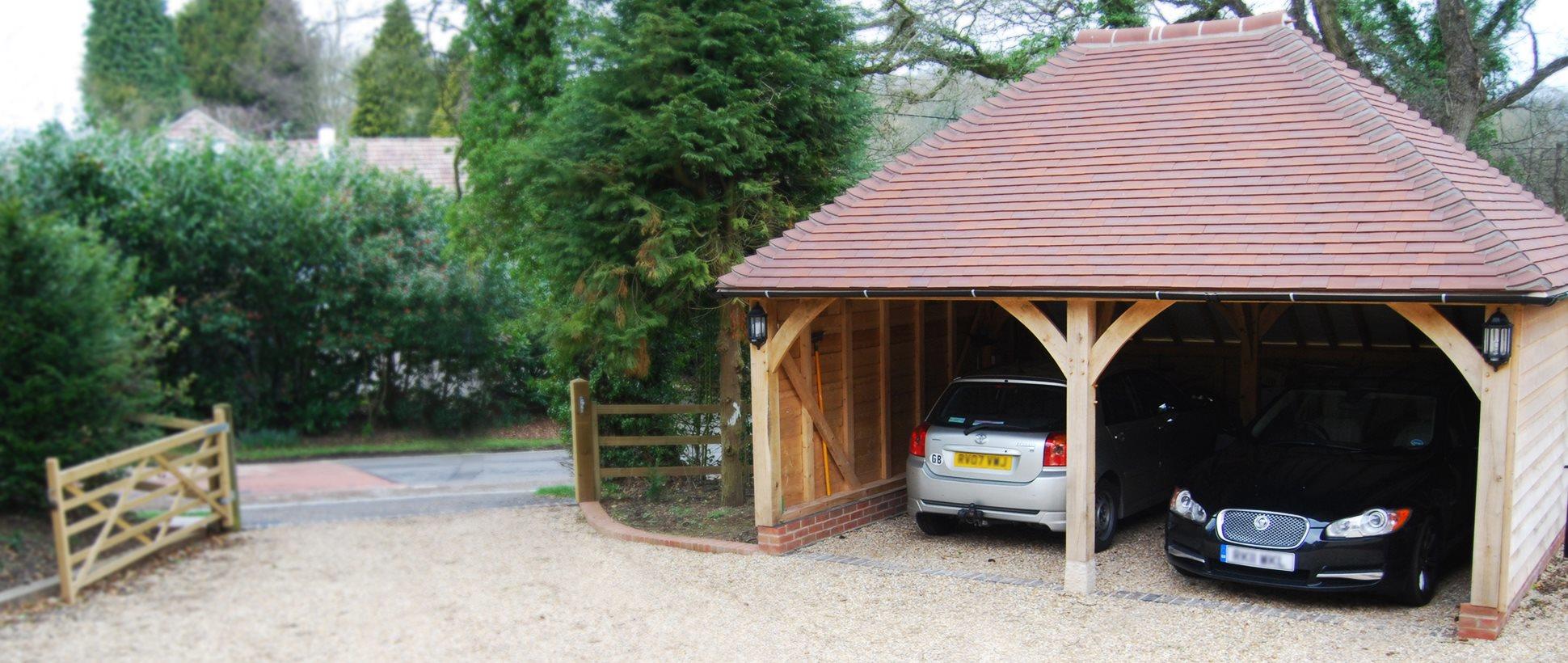 Oak Framed Garages The Acorn Range Oak Designs Co